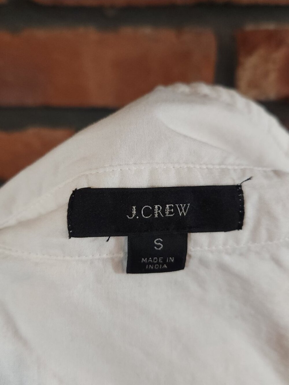 J. Crew Cotton Voile Beach Shirt in White Eyelet Coastal Cottagecore Women's S - Picture 9 of 9